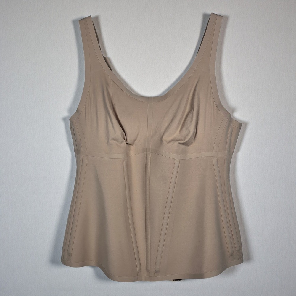 HONEYLOVE Shapewear Tank Top Beige Woman‎ XL Body Corps Slimming Compression